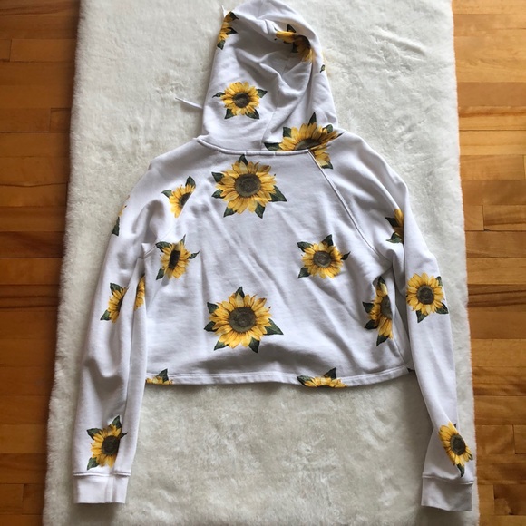 Cropped sunflower sweatshirt - Picture 2 of 4